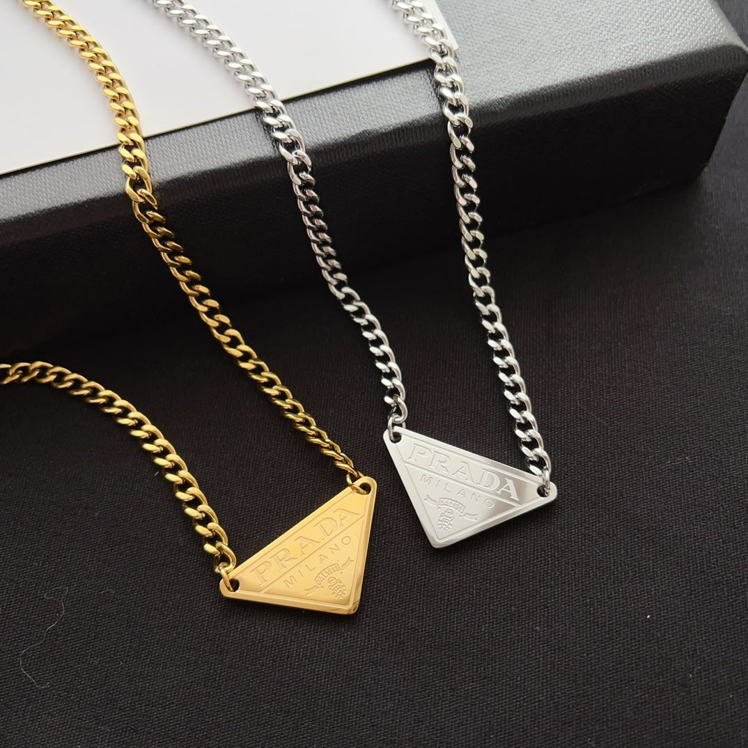 Prada Inspired Cuban Necklace