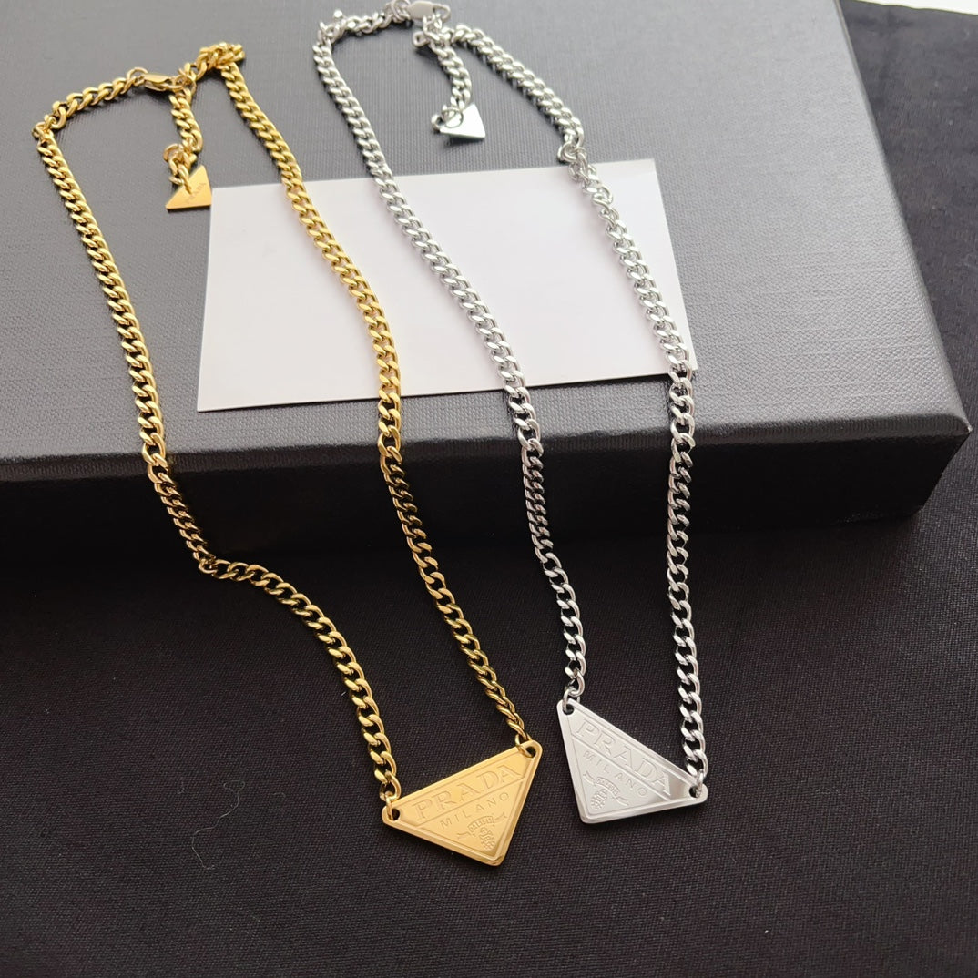 Prada Inspired Cuban Necklace