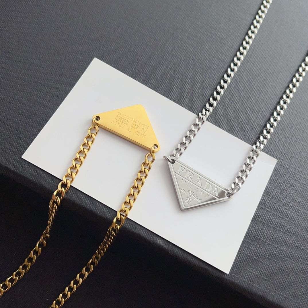 Prada Inspired Cuban Necklace