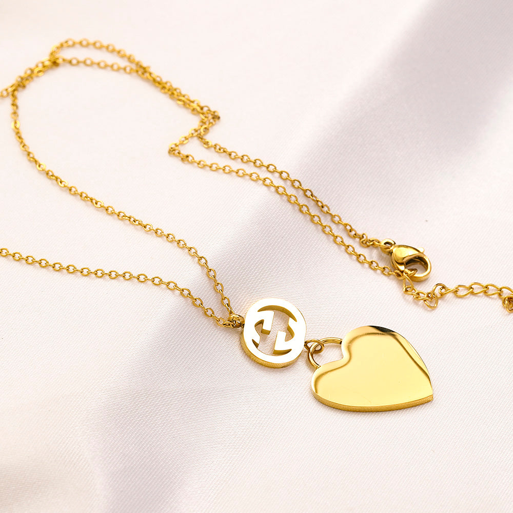 Gucci inspired heart Necklace
