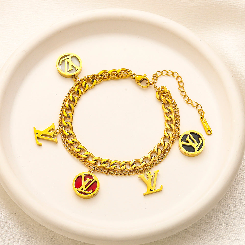 LV inspired Bracelet
