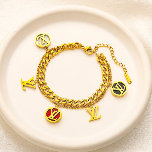 LV inspired Bracelet