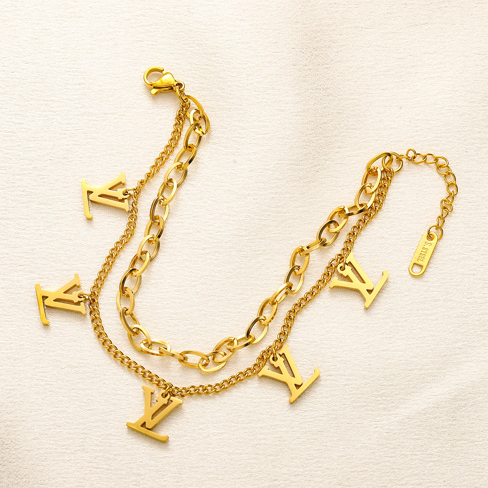 LV Designer Inspired Bracelet