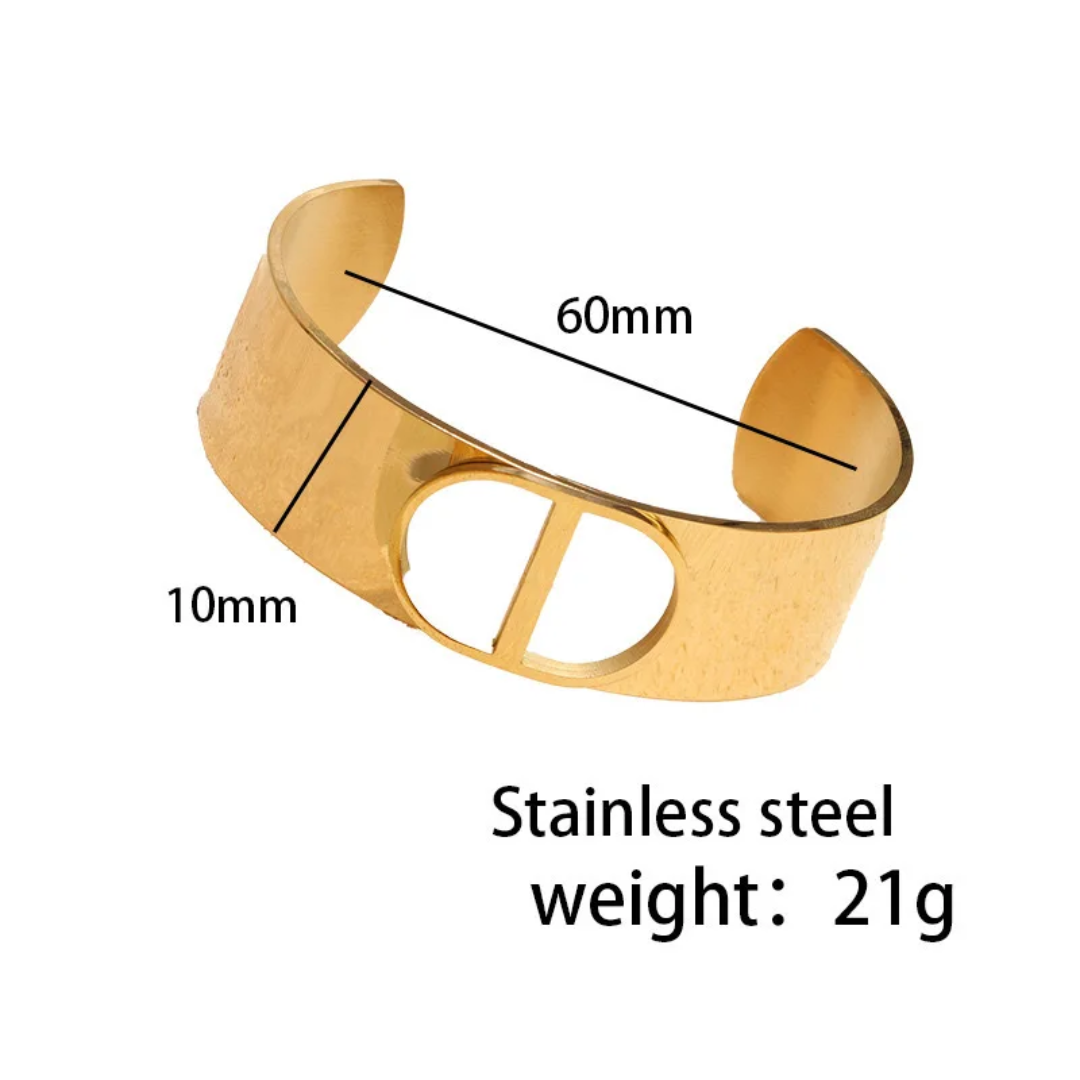 Christian Dior inspired Cuff Bracelet