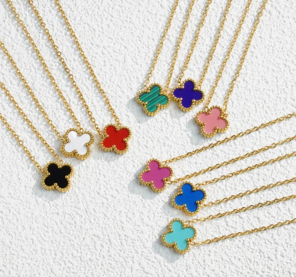 Van cleef inspired Clover 13mm Gold Necklace
