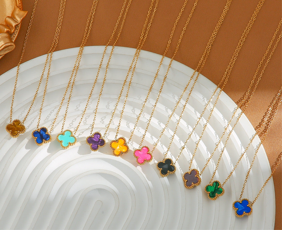 Van cleef inspired Clover 13mm Gold Necklace