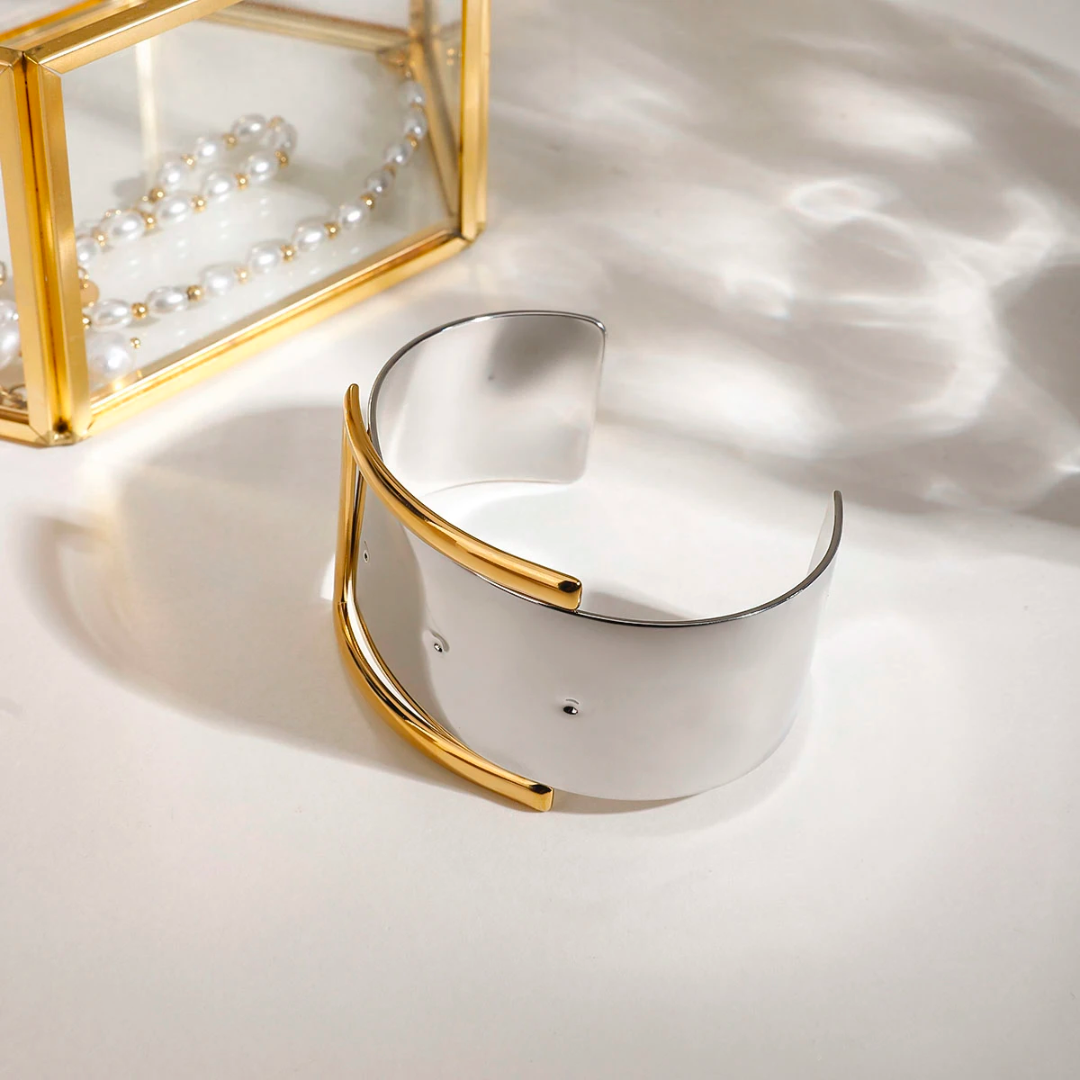 Stainless Steel Buckle Cuff Bracelet