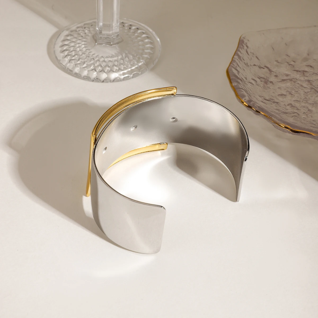 Stainless Steel Buckle Cuff Bracelet