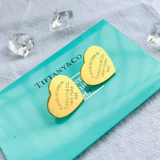 Tiffany inspired Heart shape Earrings