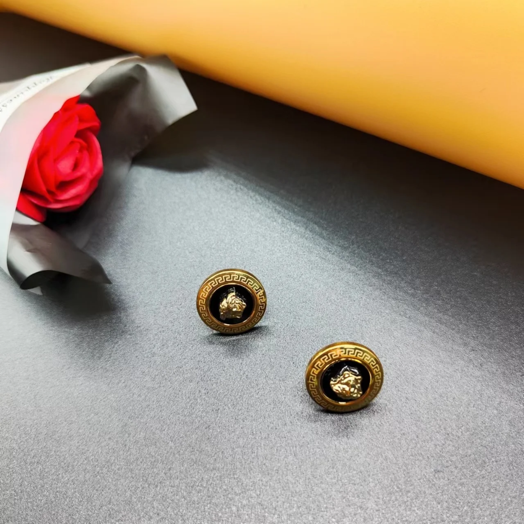 Versace inspired Stud Earring