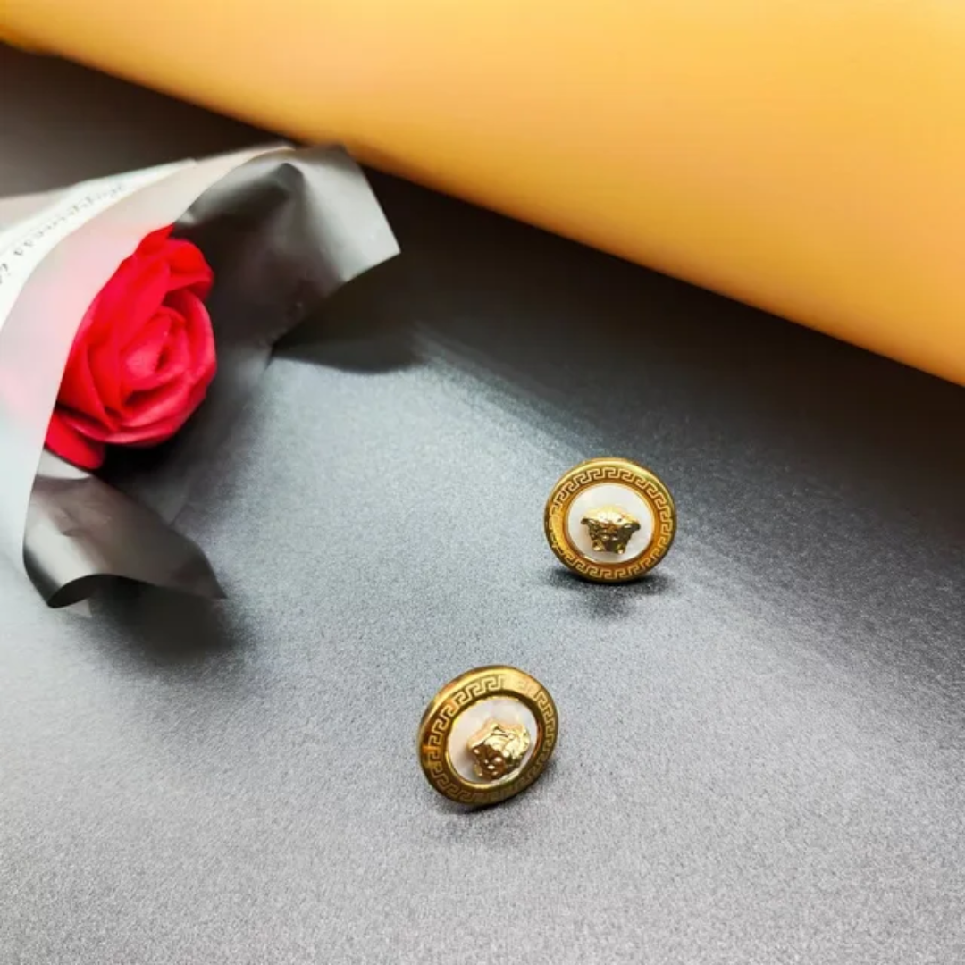 Versace inspired Stud Earring