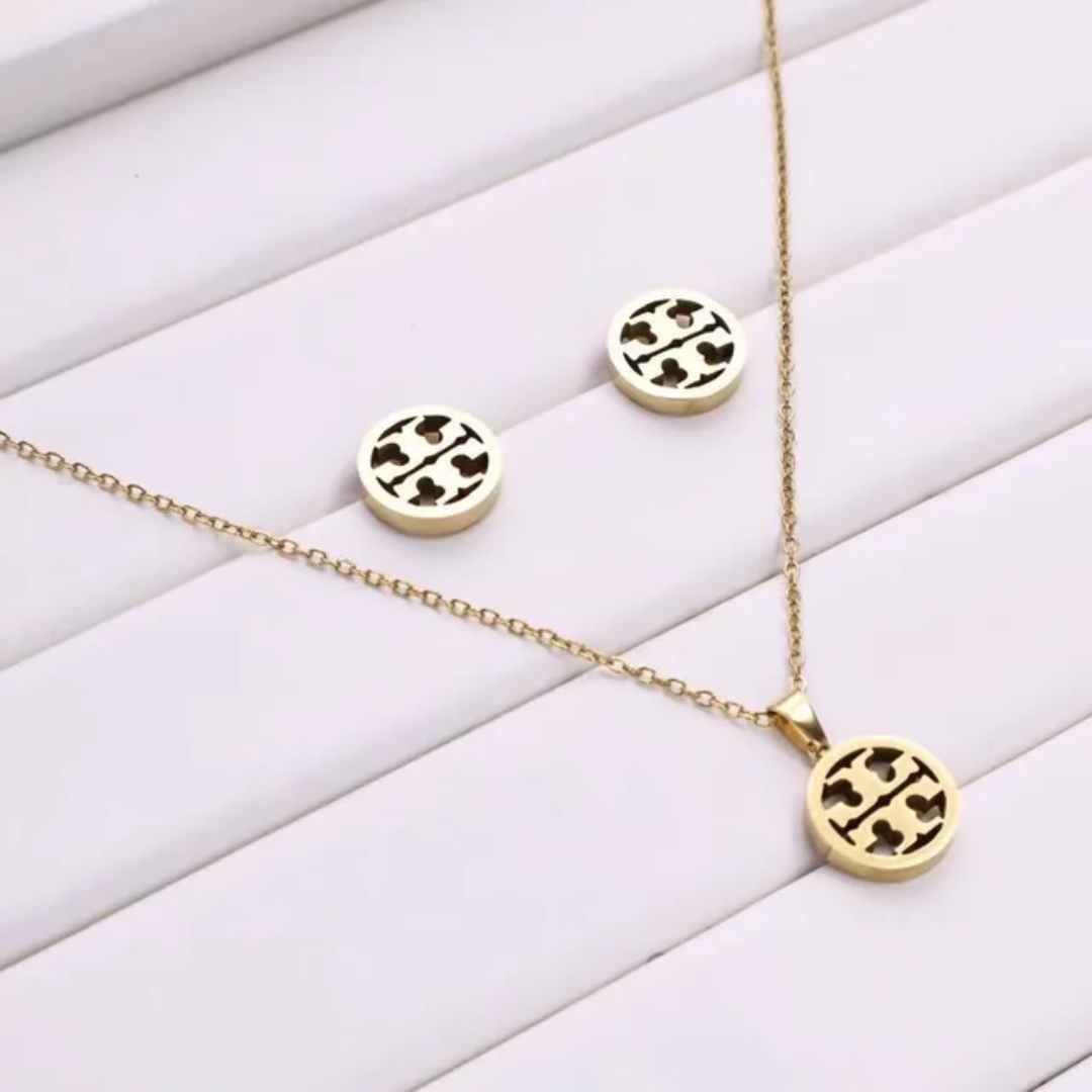 Tory Burch inspired Necklace and earrings
