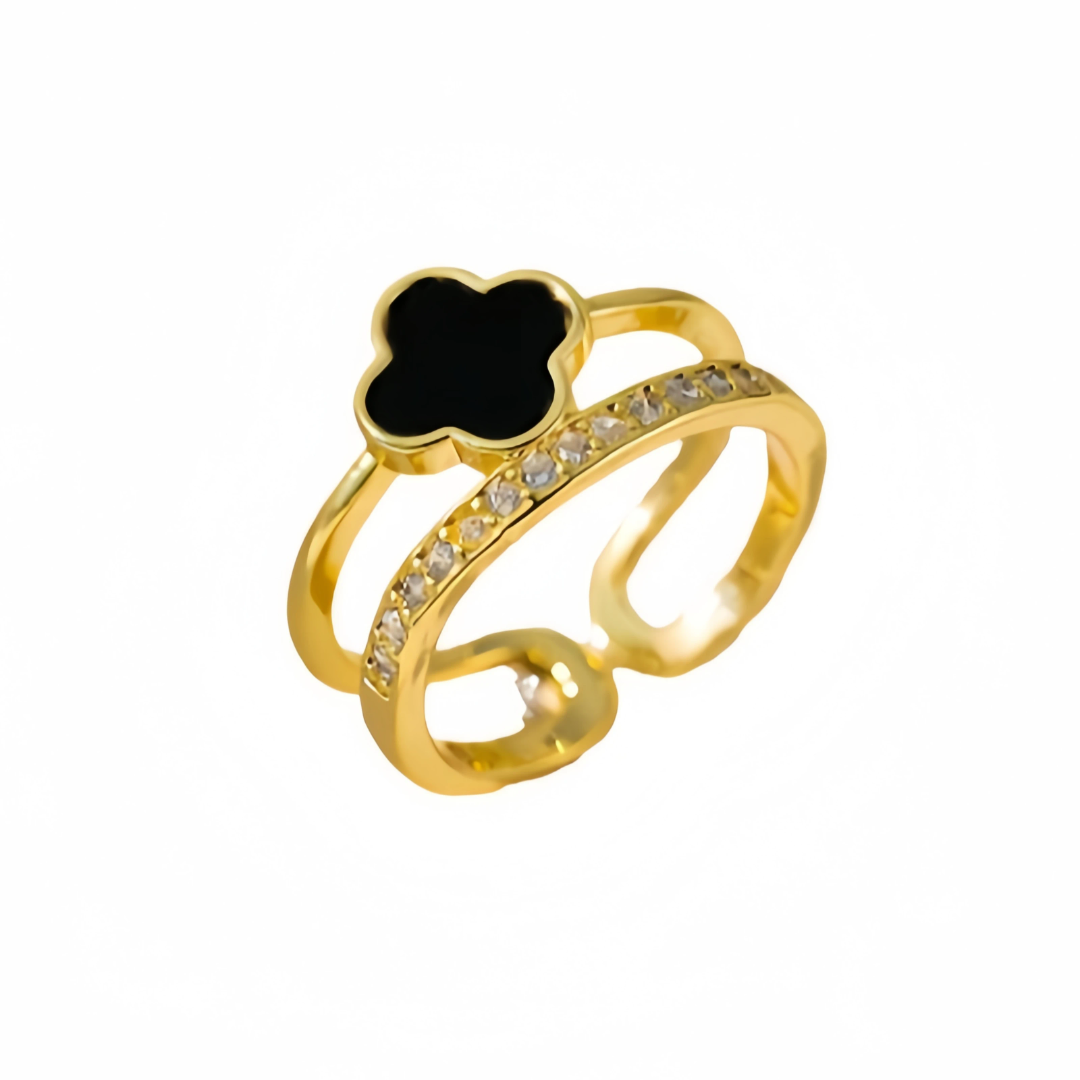 Van Cleef inspired Clover Ring
