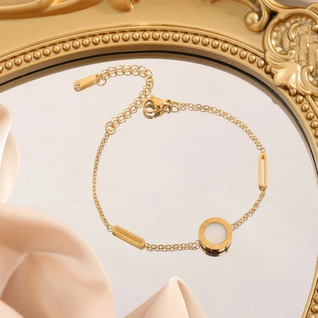 Roman Numeral Necklace and Bracelet