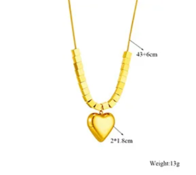 Stainless Steel Heart Necklace