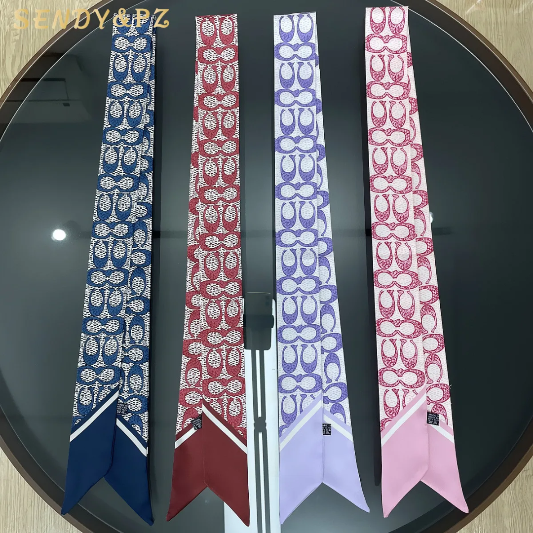Coach inspired Twill Ribbon Scarves