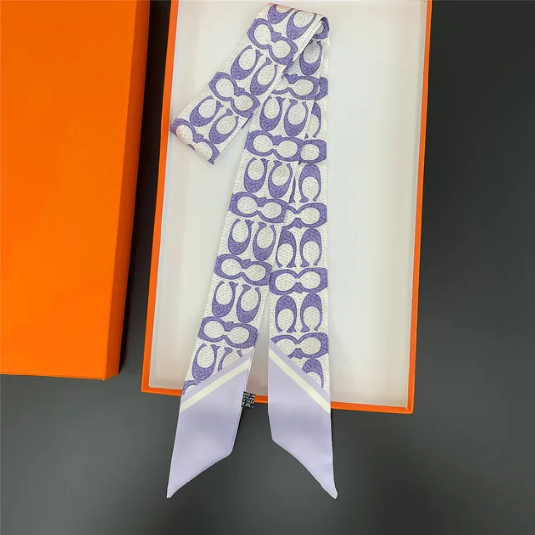 Coach inspired Twill Ribbon Scarves