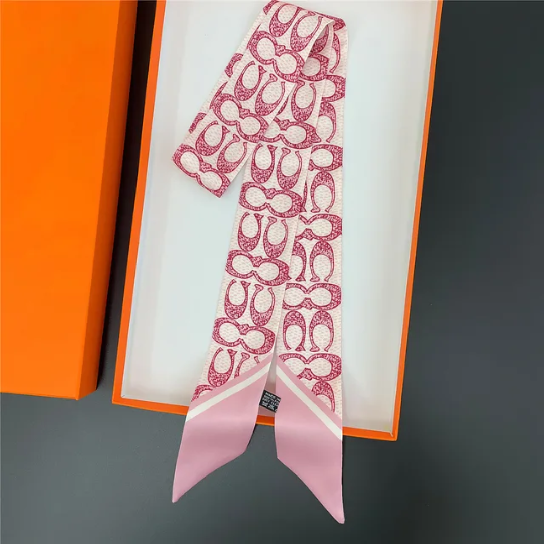 Coach inspired Twill Ribbon Scarves