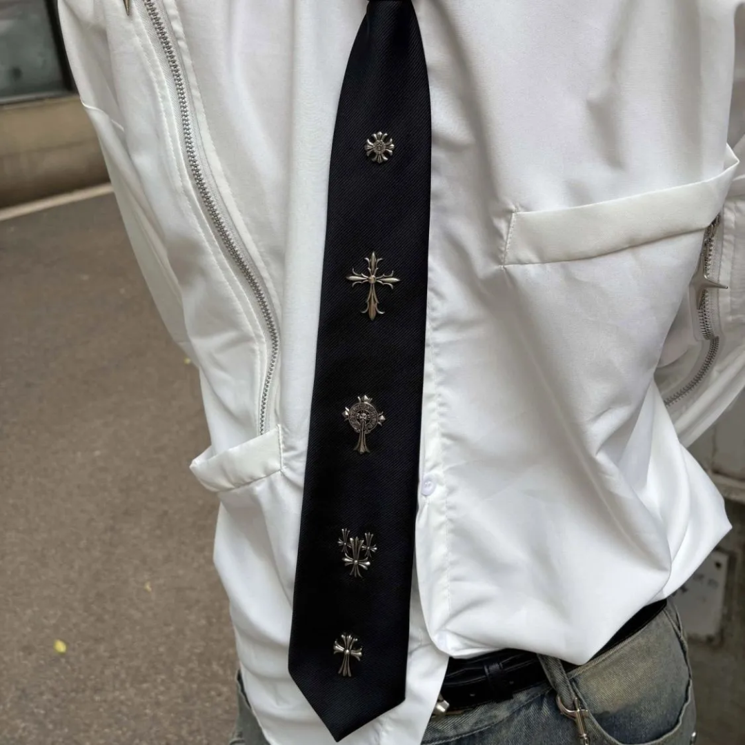 Chrome Heart inspired tie