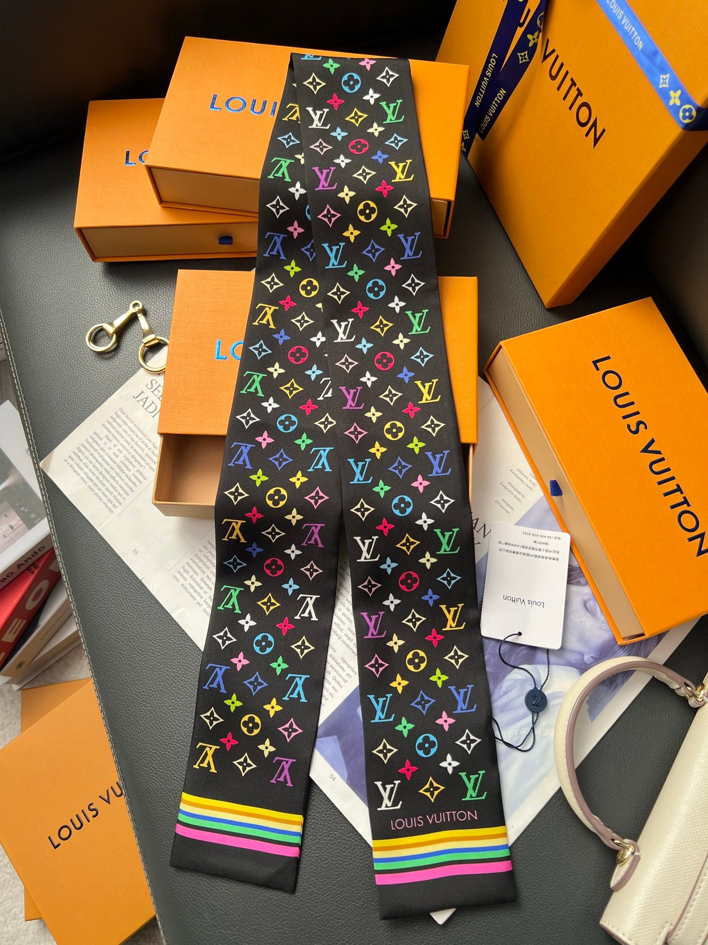 LV x TM inspired Monogram Multicolor BB Bandeau