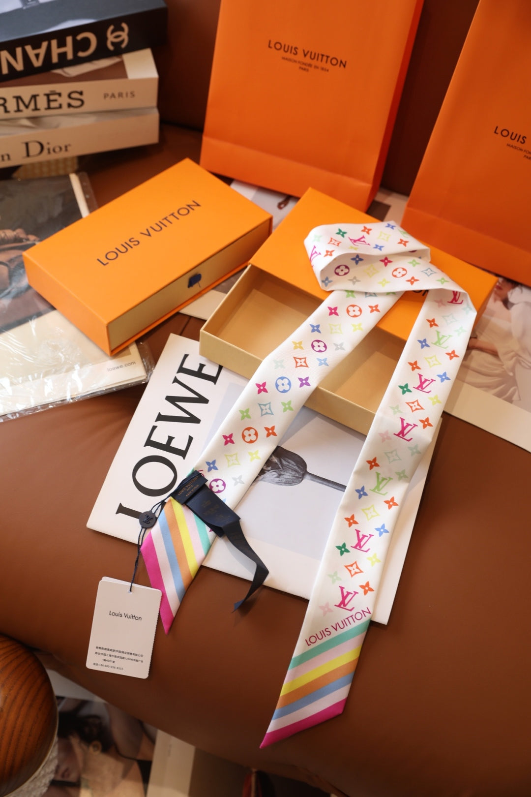 LV x TM inspired Monogram Multicolor BB Bandeau