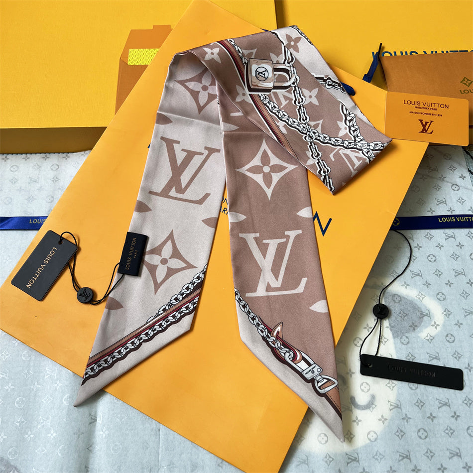LV Inspired 
Bandeau neckerchief