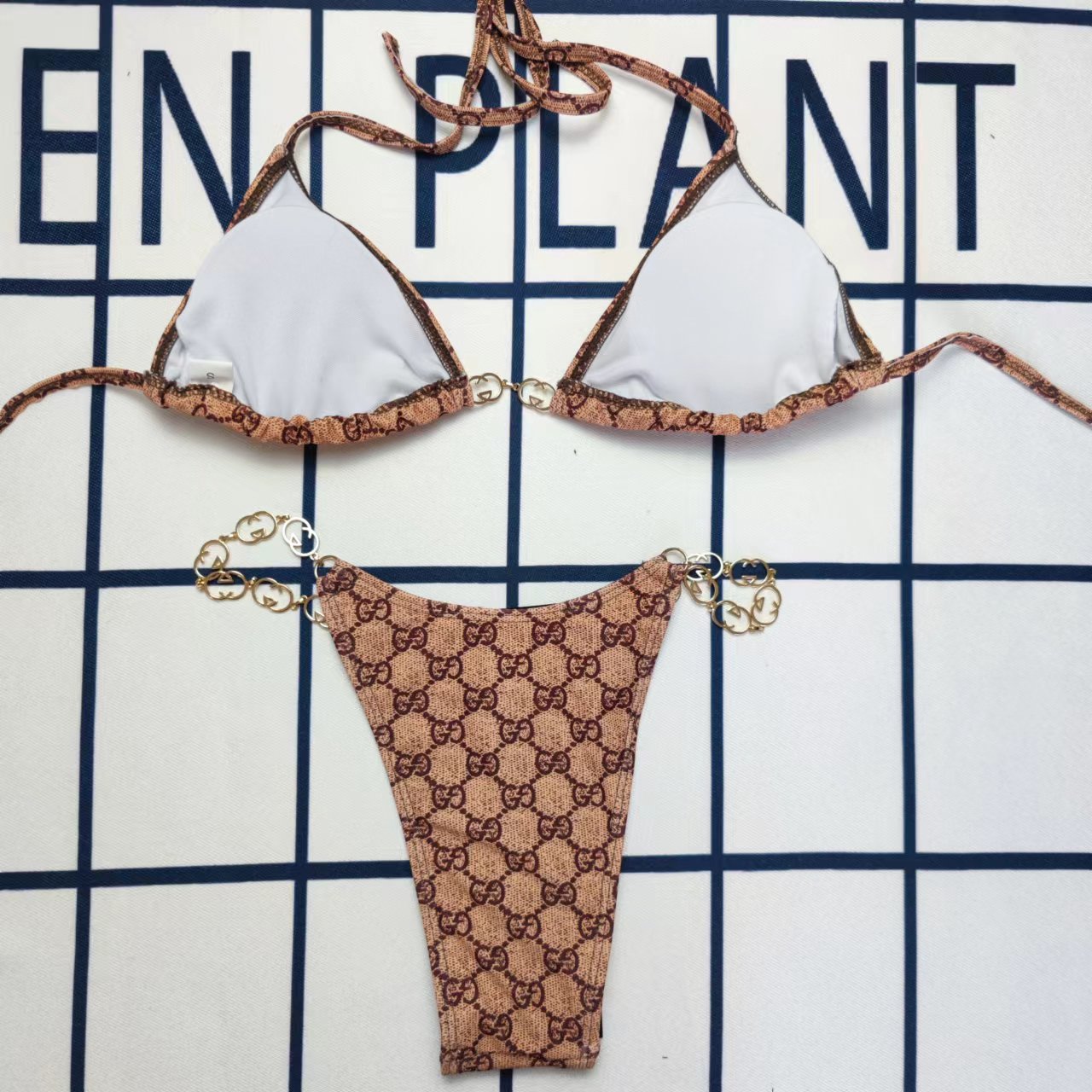 Gucci inspired 2pc bikini set