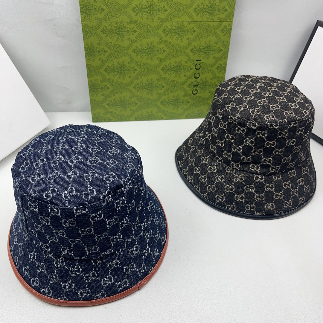 Gucci inspired denim bucket hat