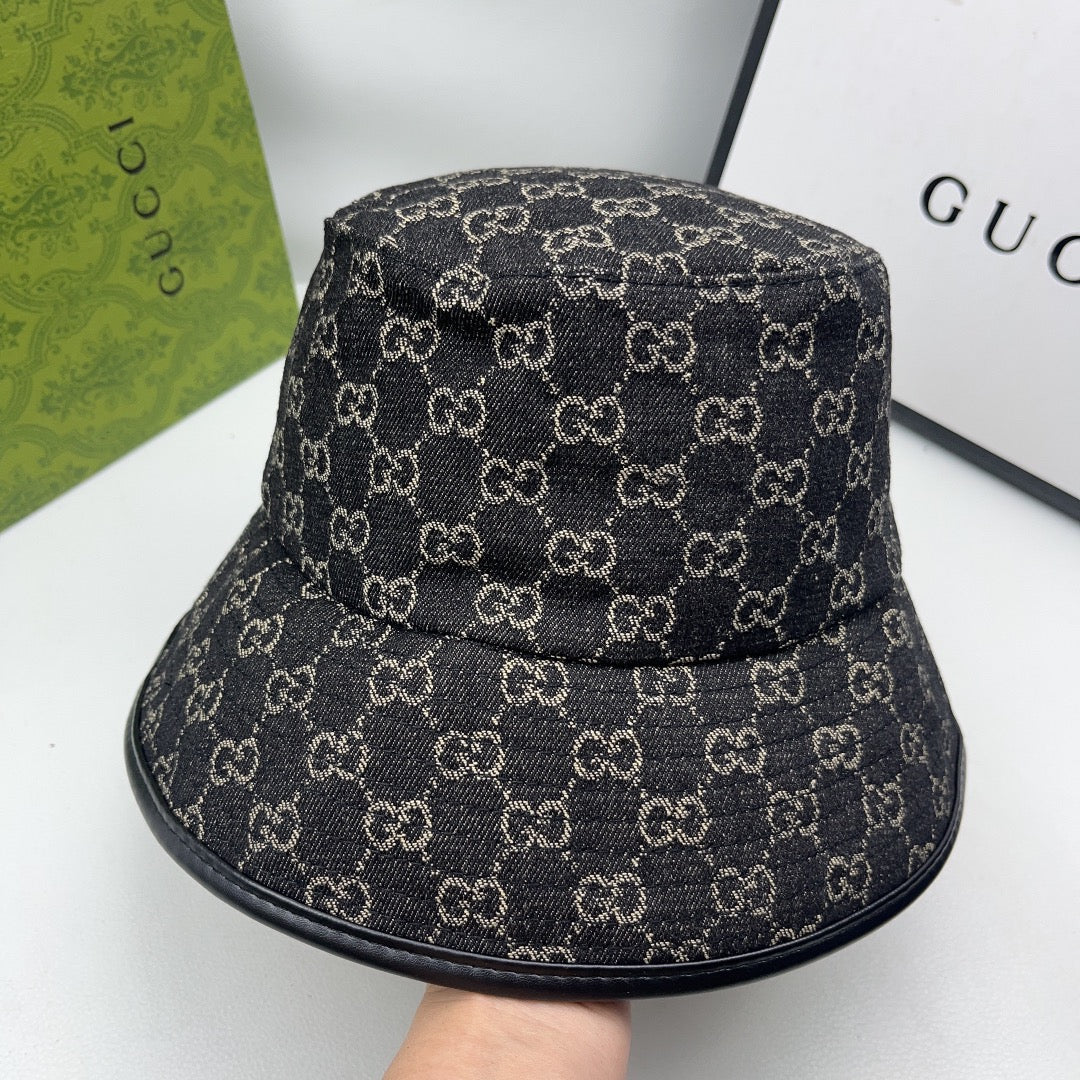 Gucci inspired denim bucket hat