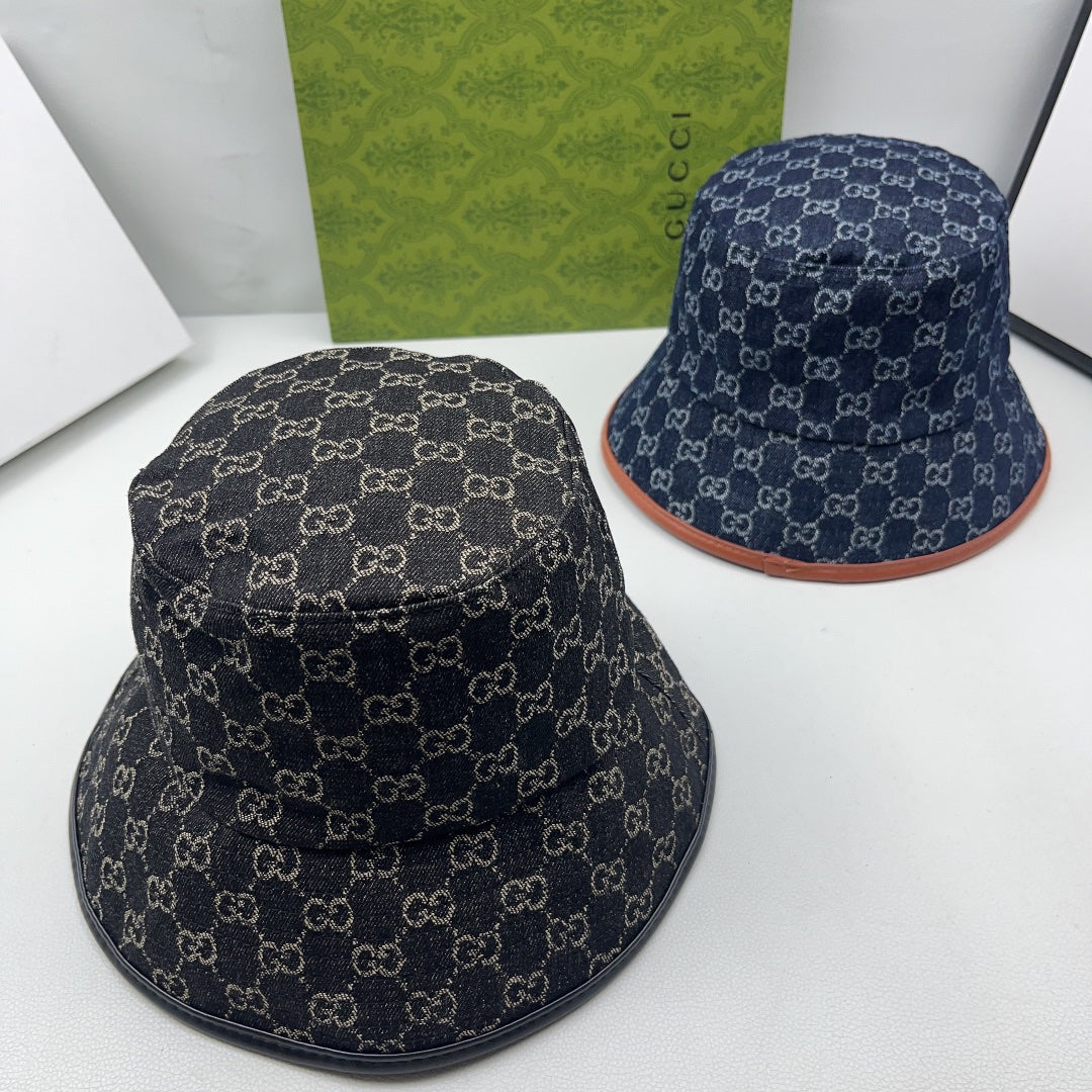 Gucci inspired denim bucket hat