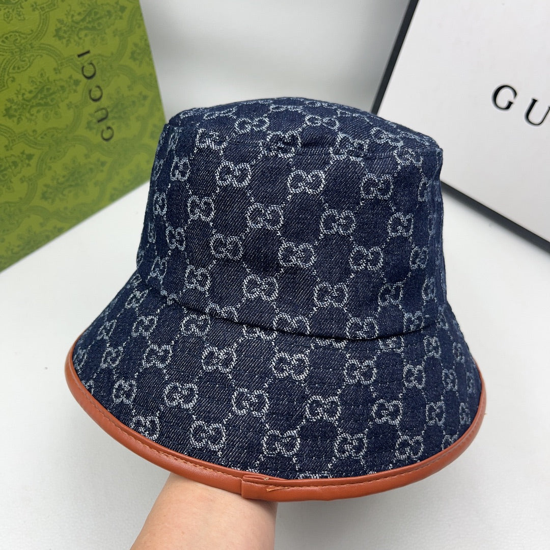 Gucci inspired denim bucket hat