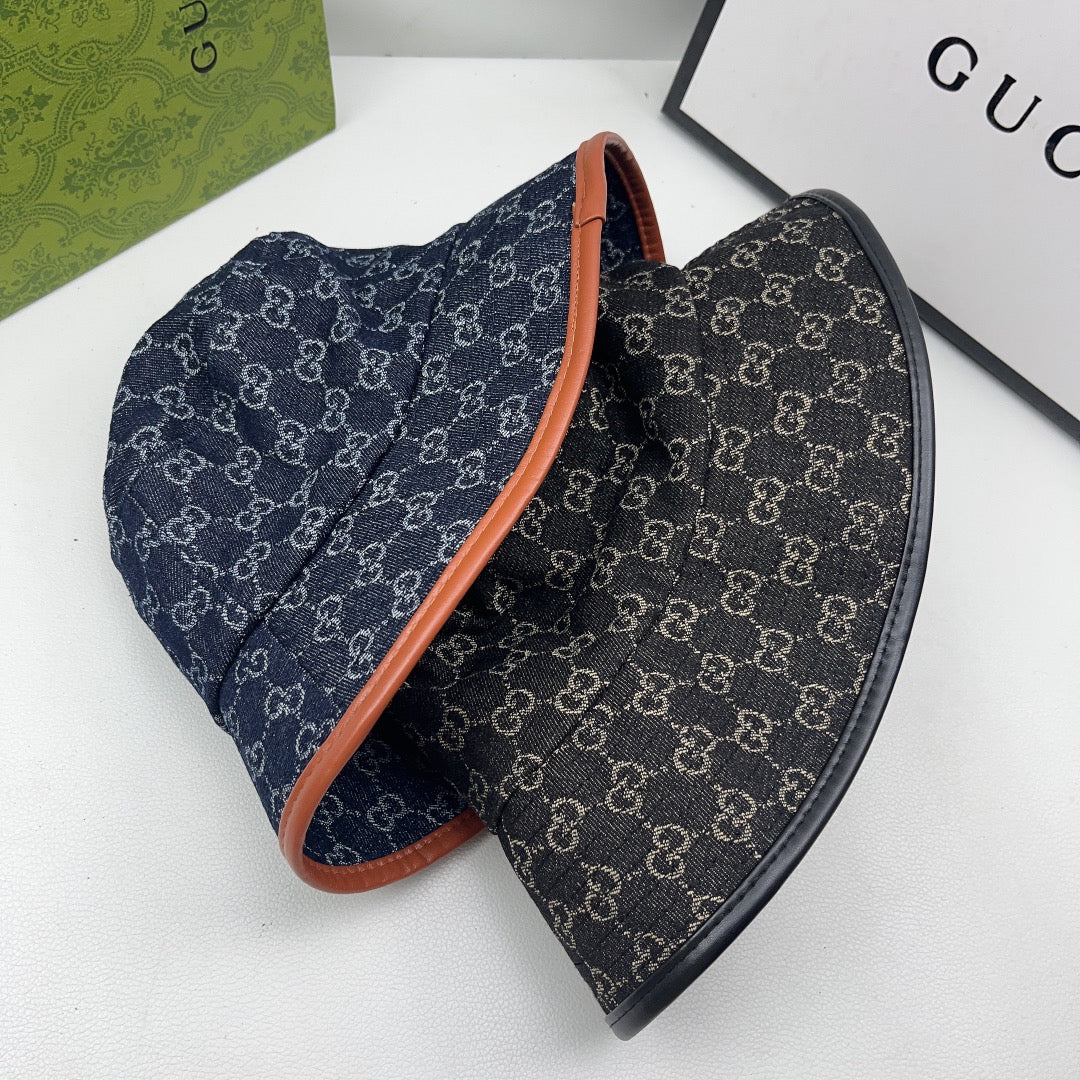 Gucci inspired denim bucket hat