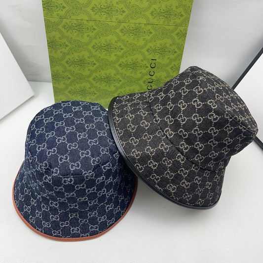Gucci inspired denim bucket hat