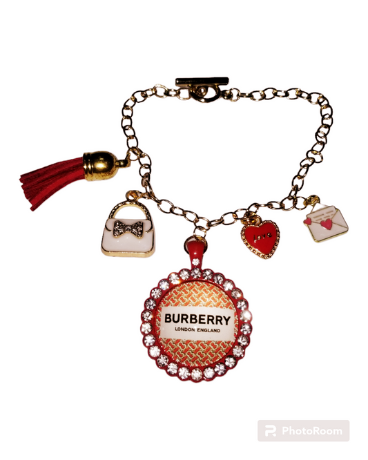 Burberry link charm  bracelet