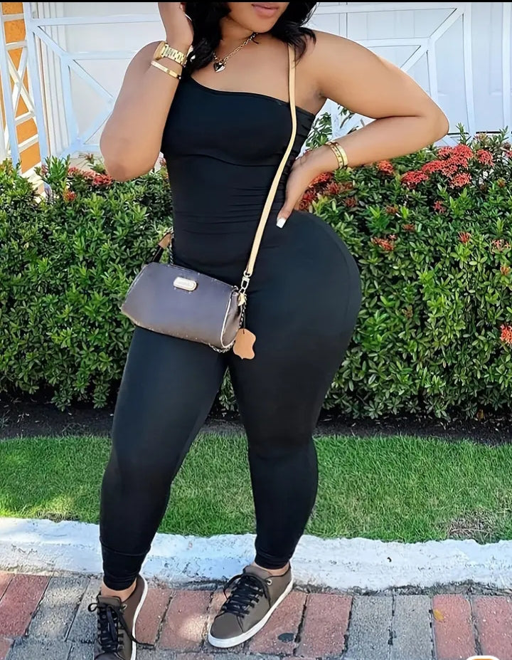 Plus size casual off shoulder bodysuit