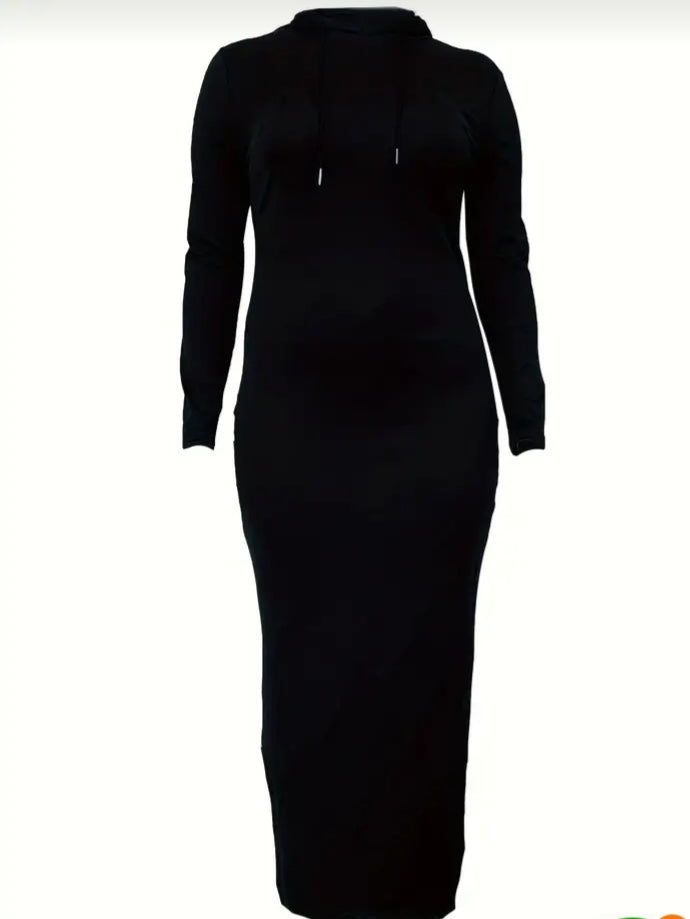 Plus size casual Sweatshirts maxi dress