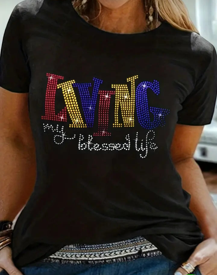 Plus size Living My Blessed Life t-shirt