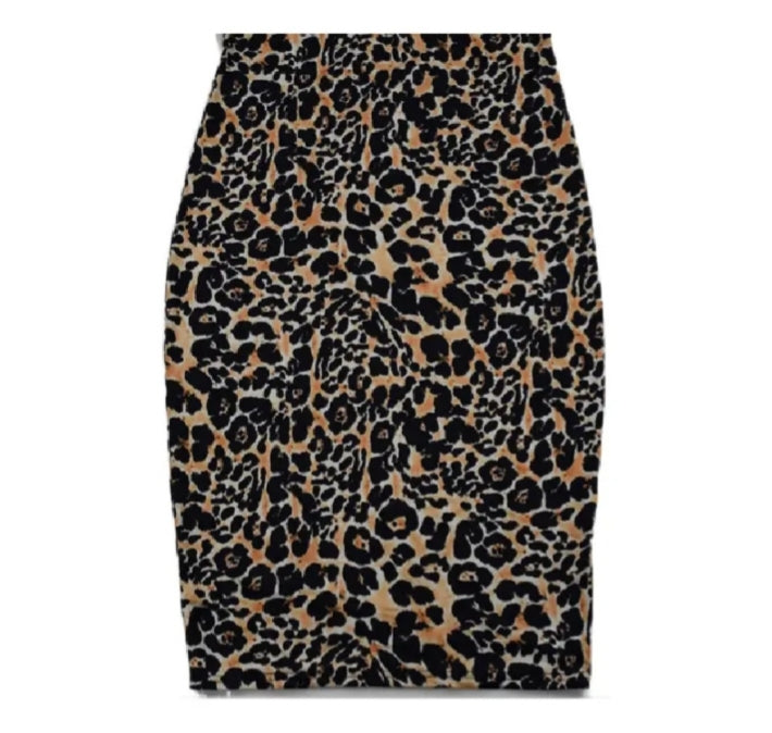 Leopard print one shoulder dress