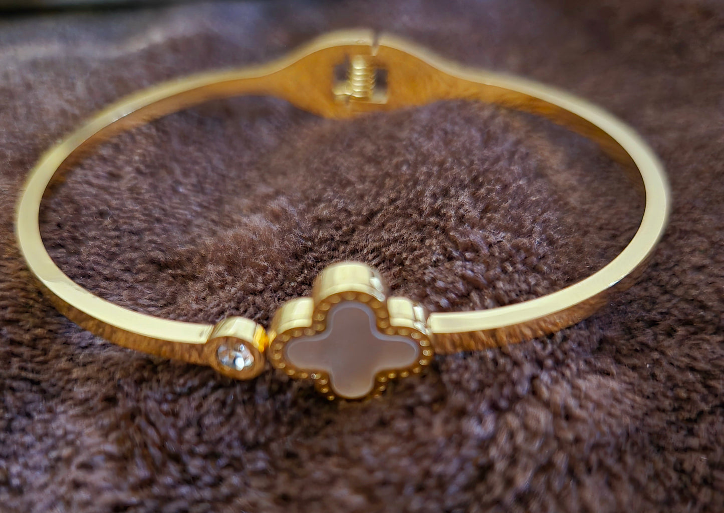 Four Leaf Clover Designer Inspired Four Leaf Clover Bangle