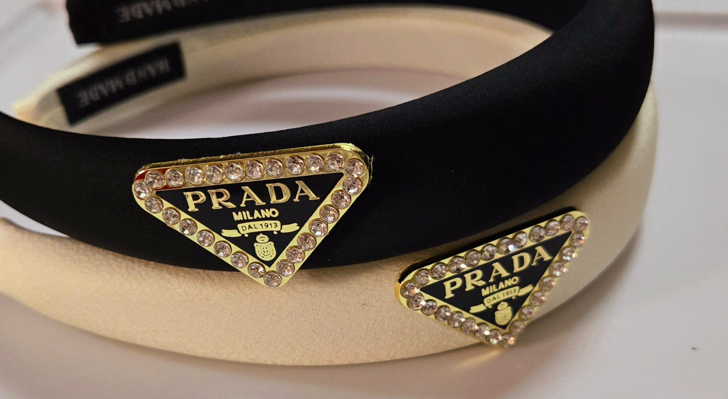 Prada Inspired Gold headband