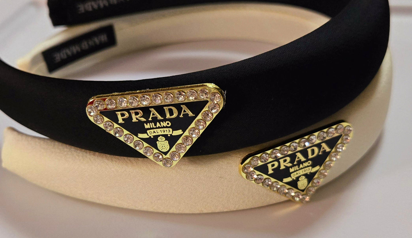Prada Inspired Gold headband