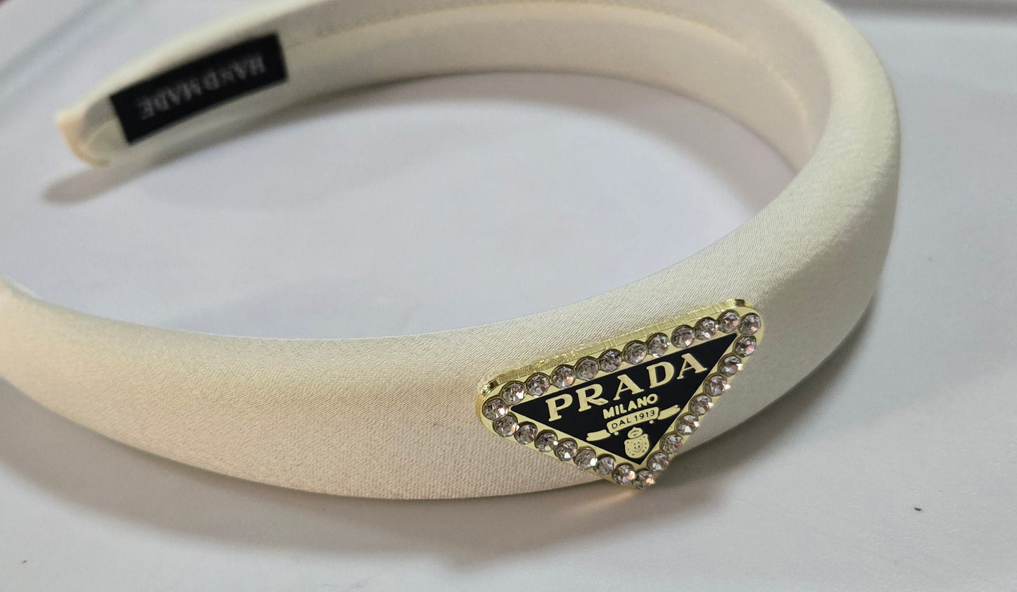 Prada Inspired Gold headband