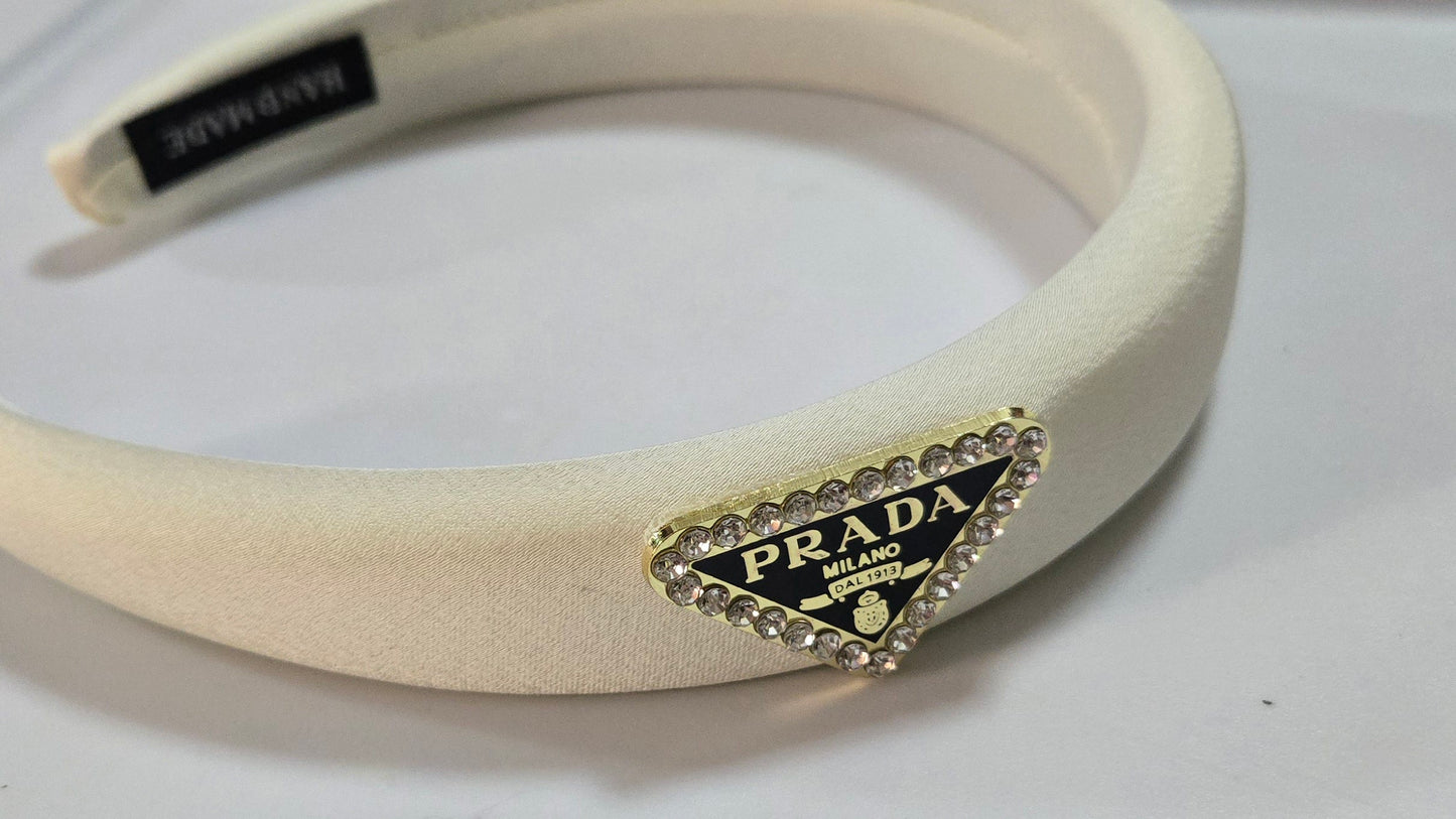 Prada Inspired Gold headband