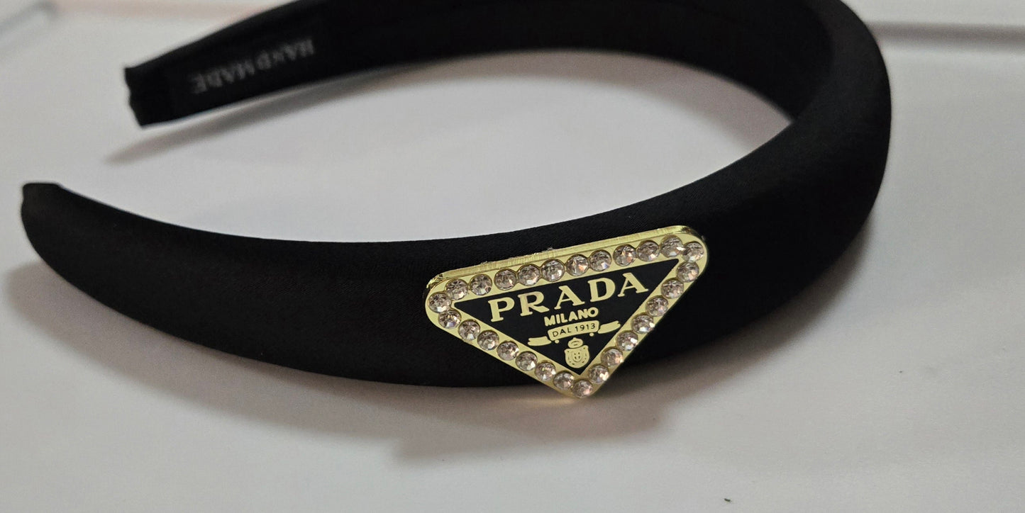 Prada Inspired Gold headband