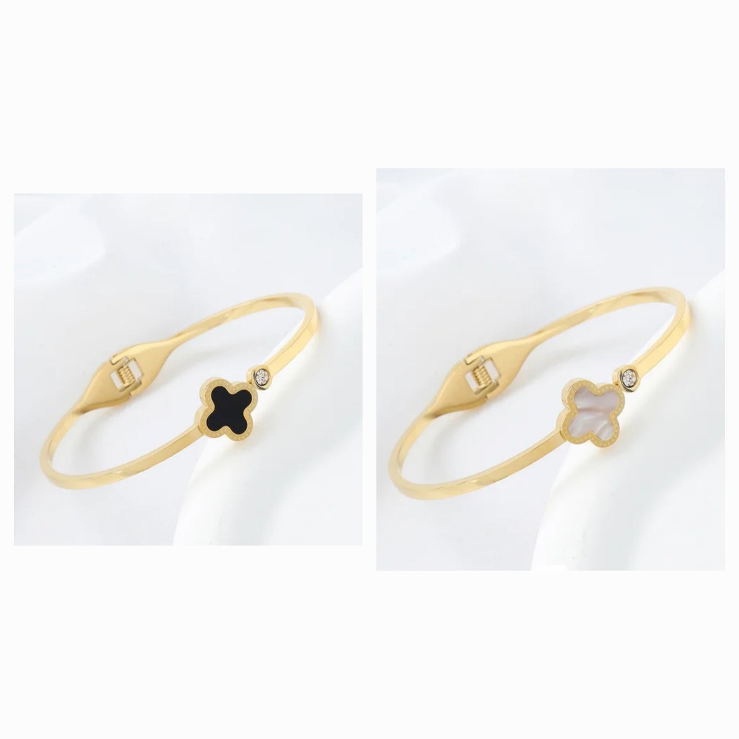 Four Leaf Clover Designer Inspired Four Leaf Clover Bangle