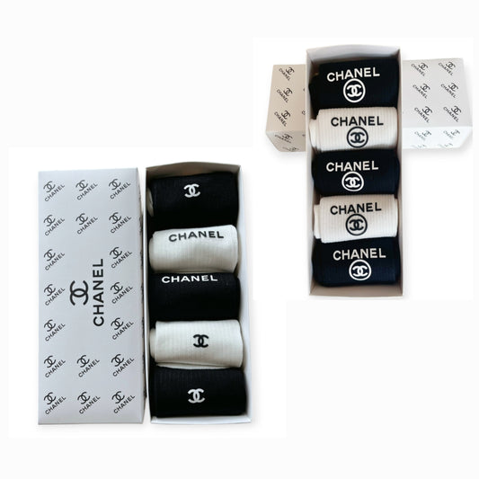 Chanel inspired socks set