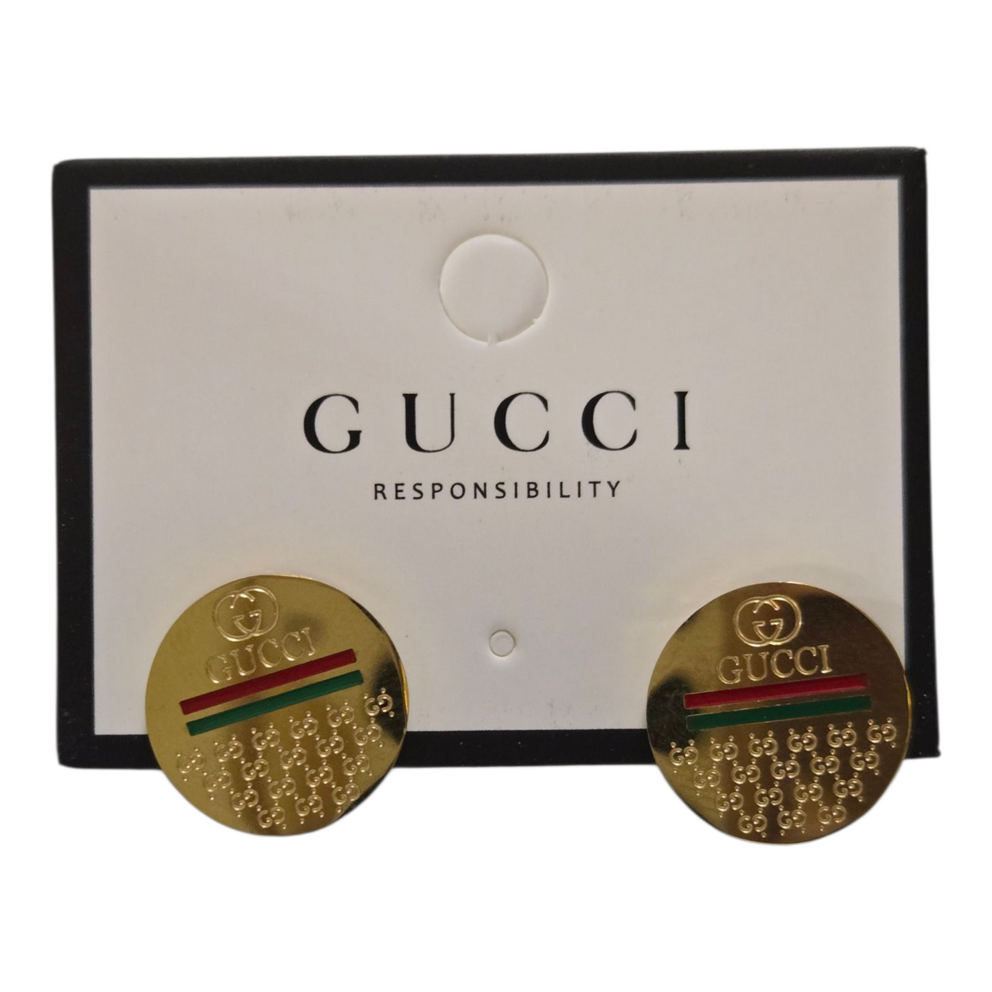 Gucci inspired round earrings