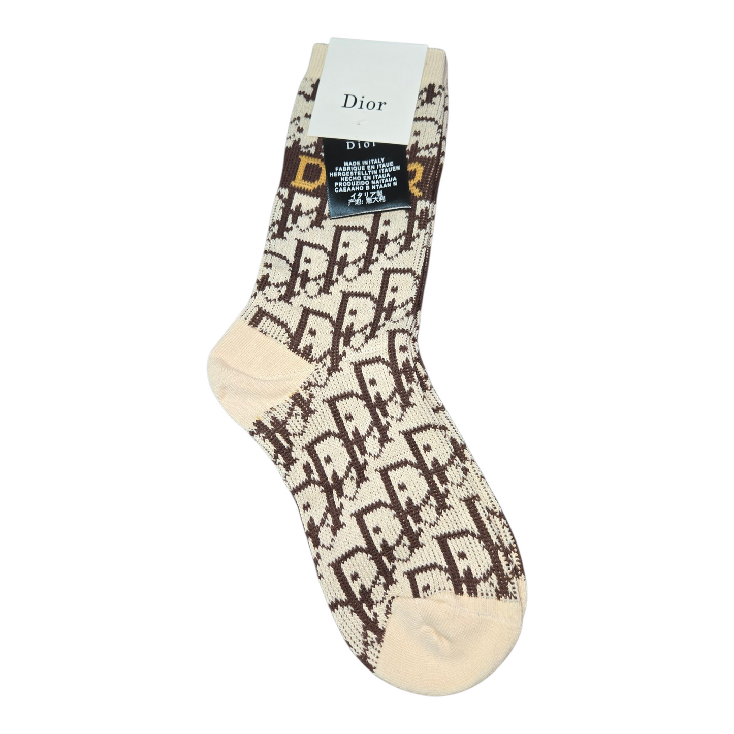 Christian Dior Inspired Monogram Individual  Socks