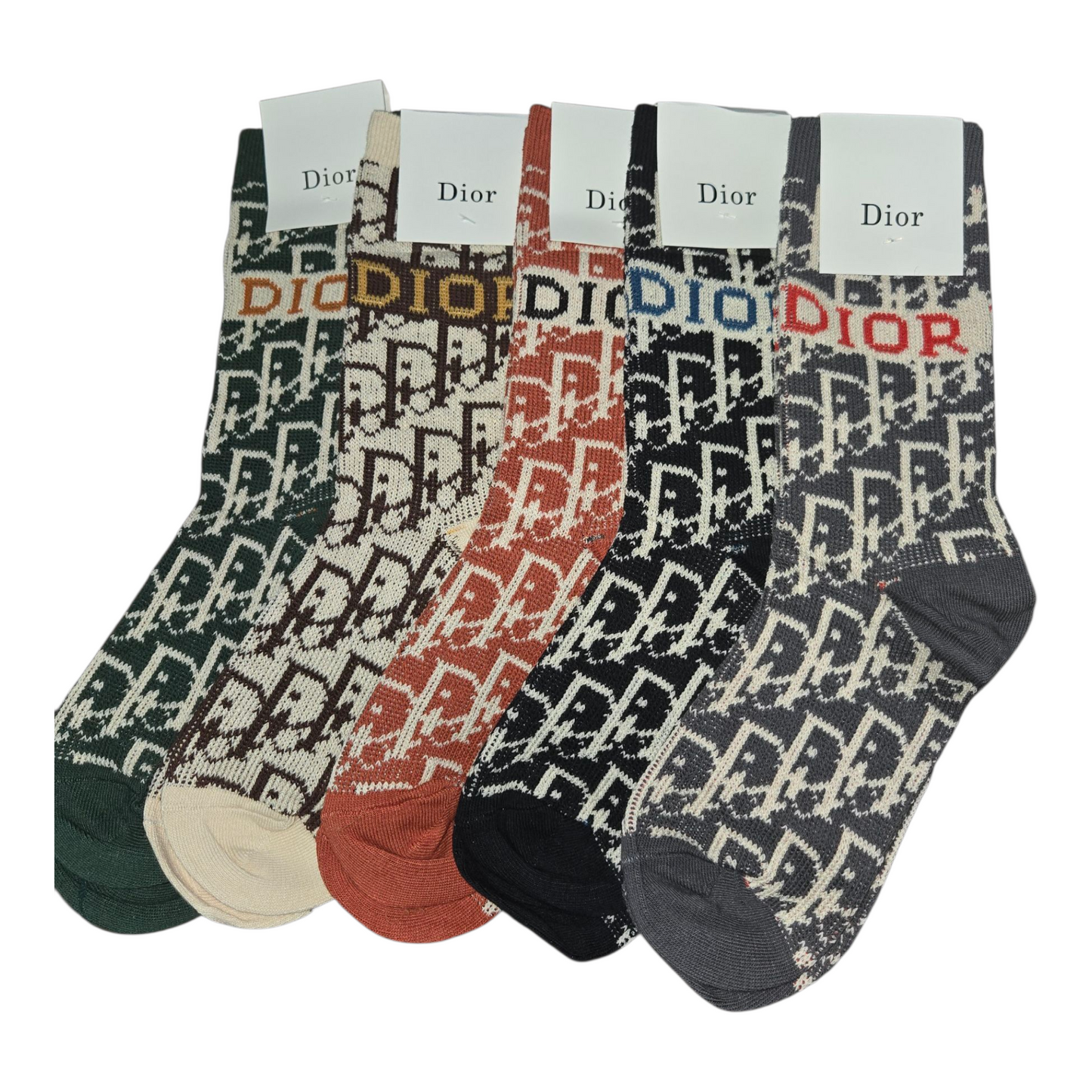 Christian Dior Inspired Monogram Individual  Socks