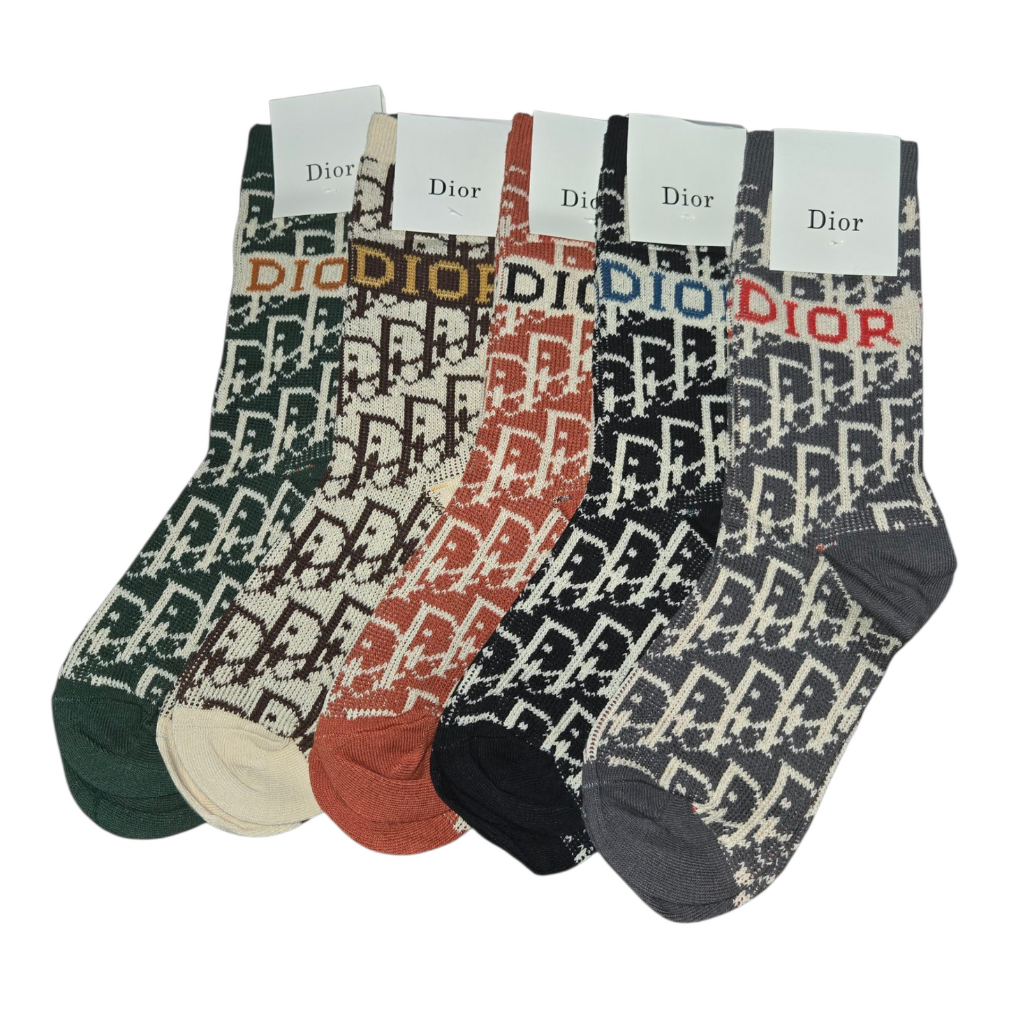 Christian Dior Inspired Monogram Individual  Socks